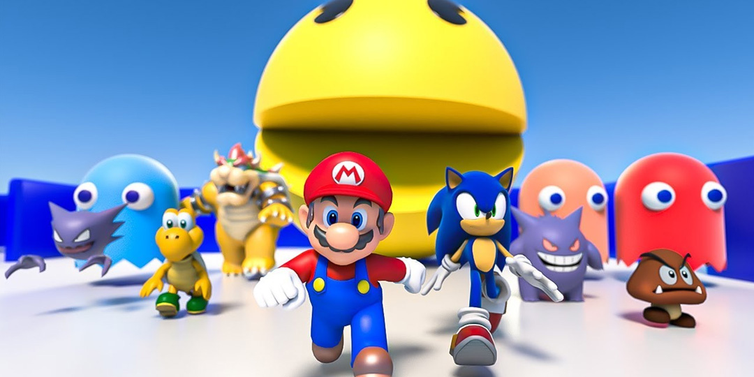 Mario, Sonic e Pacman